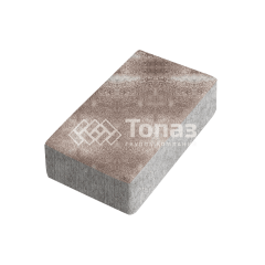 Тротуарная плитка Брусчатка, авантюр, 10 см