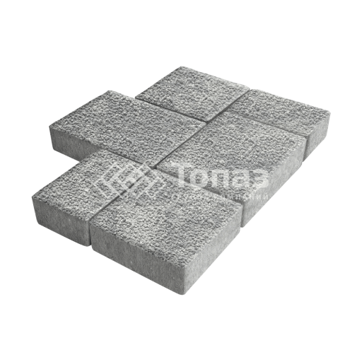 Тротуарная плитка Новый город, аква с гранитной крошкой, 8 см