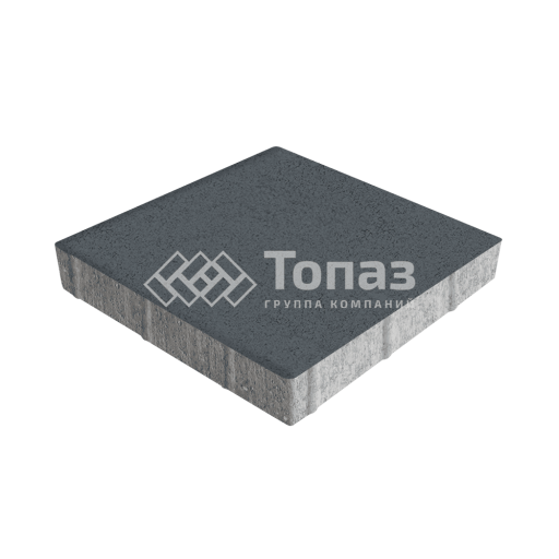Тротуарная плитка Квадрат 500х500х70, черная