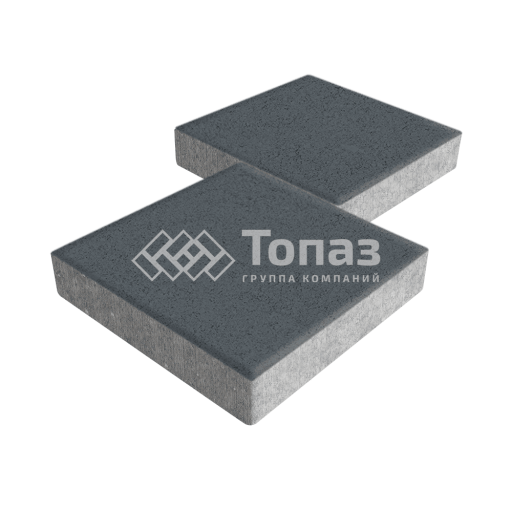 Тротуарная плитка Квадрат 500х500х70, черная