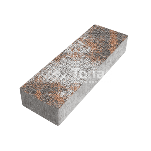 Тротуарная плитка 300х100х60, агат оранжевый с гранитной крошкой