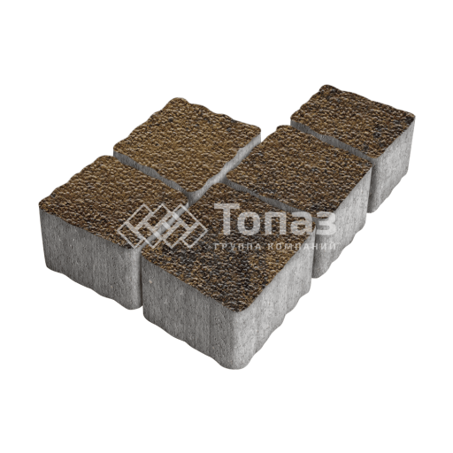 Тротуарная плитка Антик, арабская ночь с гранитной крошкой, 4 см