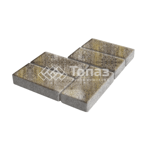 Тротуарная плитка Брусчатка, степь, 4 см