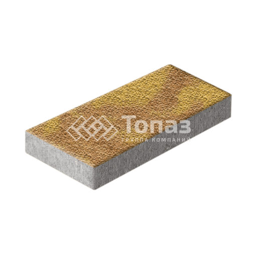 Тротуарная плитка 500х250х60, шафран с гранитной крошкой