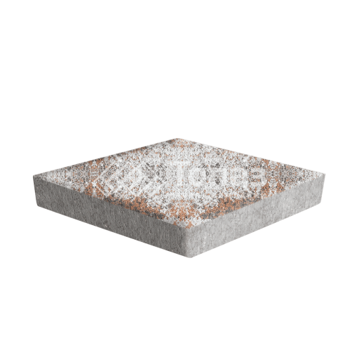 Тротуарная плитка Ромб, агат оранжевый, 6 см