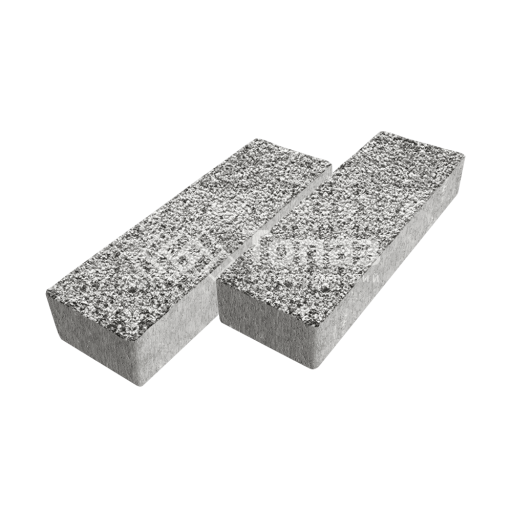 Тротуарная плитка 300х100х60, аляска белая с гранитной крошкой