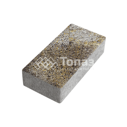 Тротуарная плитка 200х100х40, агат желтый с мраморной крошкой