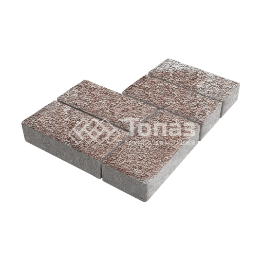 Тротуарная плитка 200х100х100, хаски с мраморной крошкой