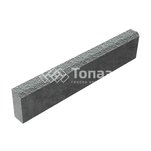 Камень бортовой БР 100.20.8, серый с мраморной крошкой