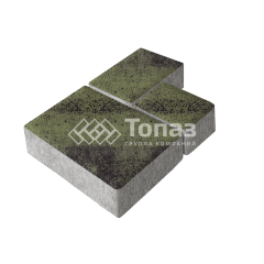 Тротуарная плитка Бергамо, янтарь, 6 см