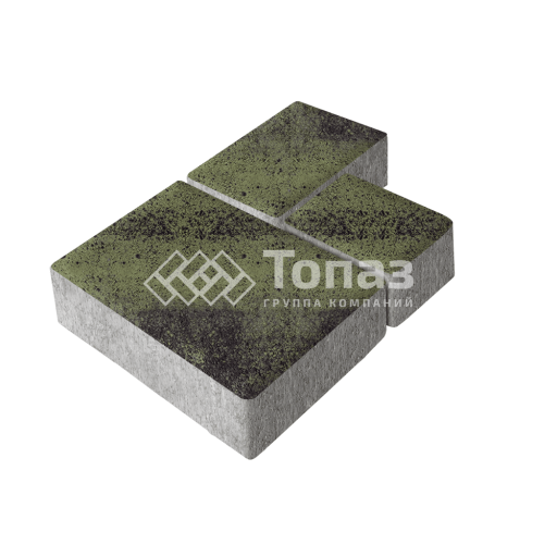 Тротуарная плитка Бергамо, янтарь, 6 см