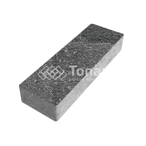 Тротуарная плитка 300х100х60, аляска черная с гранитной крошкой