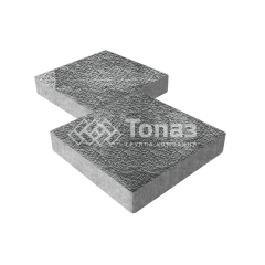 Тротуарная плитка Квадрат 400х400х60, антрацит с мраморной крошкой