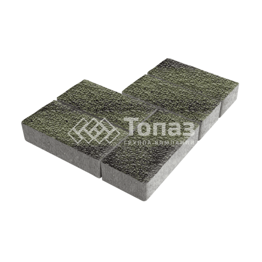 Тротуарная плитка 200х100х100, янтарь с мраморной крошкой