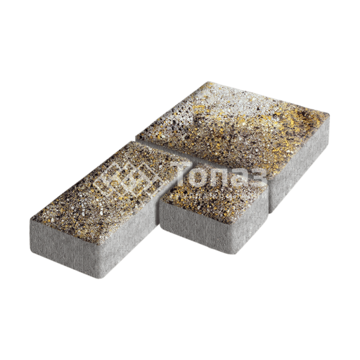 Тротуарная плитка Рубико, агат желтый, 6 см