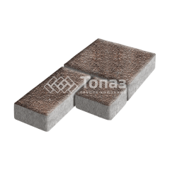 Тротуарная плитка Рубико, яшма с гранитной крошкой, 6 см