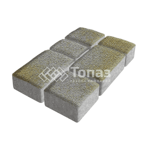 Тротуарная плитка Старый город, меланж на камне, 6 см