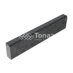 Камень бортовой БР 100.20.8, черный с мраморной крошкой