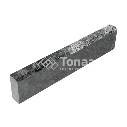 Камень бортовой БР 100.20.8, черно-белый