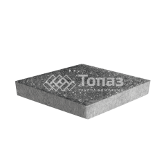 Тротуарная плитка Ромб, аляска черная, 6 см