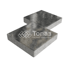 Тротуарная плитка Квадрат 500х500х70, стоун на камне