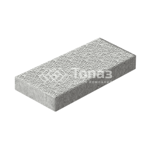 Тротуарная плитка 500х250х60, белая с мраморной крошкой