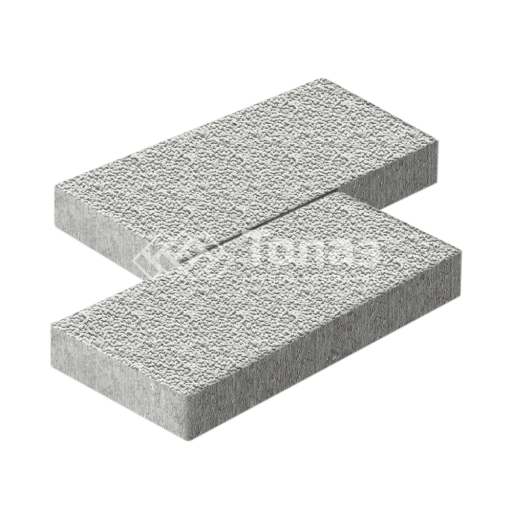 Тротуарная плитка 500х250х60, белая с мраморной крошкой