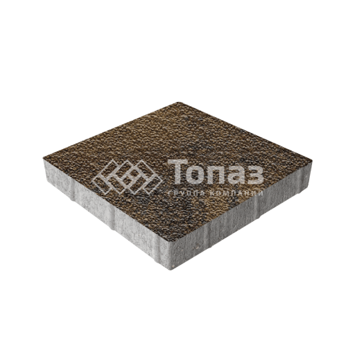 Тротуарная плитка Квадрат 400х400х60, арабская ночь с мраморной крошкой