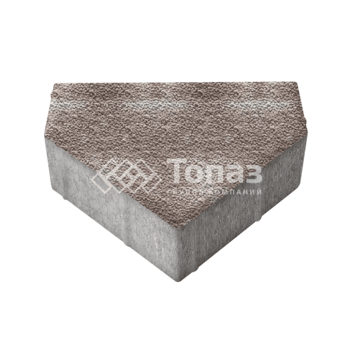 Тротуарная плитка Тиара, авантюр с мраморной крошкой, 6 см