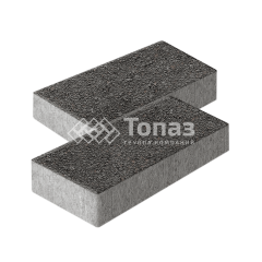 Тротуарная плитка 600х300х60, джафар черный на камне