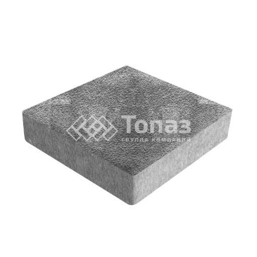 Тротуарная плитка Квадрат 200х200х60, антрацит на камне