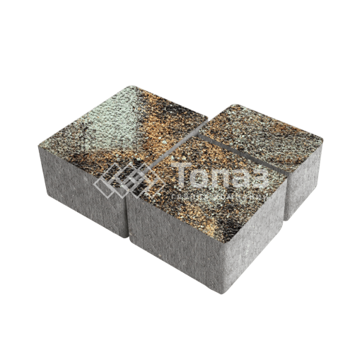 Тротуарная плитка Лэндхаус, агат кофейный с гранитной крошкой, 4 см