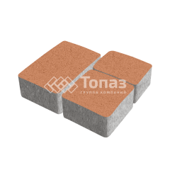 Тротуарная плитка Старый город, оранжевая, 4 см