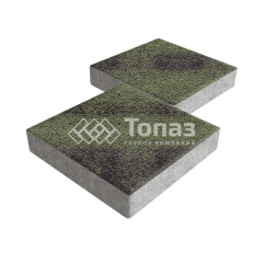 Тротуарная плитка Квадрат 500х500х70, янтарь на камне