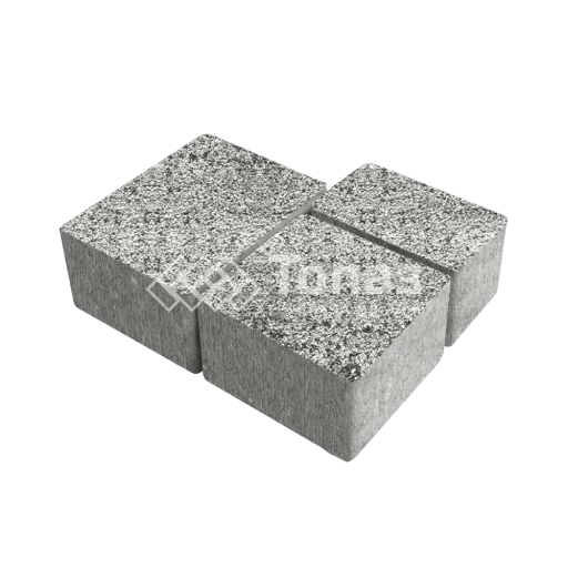 Тротуарная плитка Лэндхаус, аляска белая на камне, 4 см