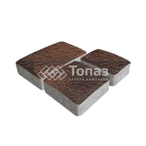 Тротуарная плитка Брук, сорренто с гранитной крошкой, 6 см