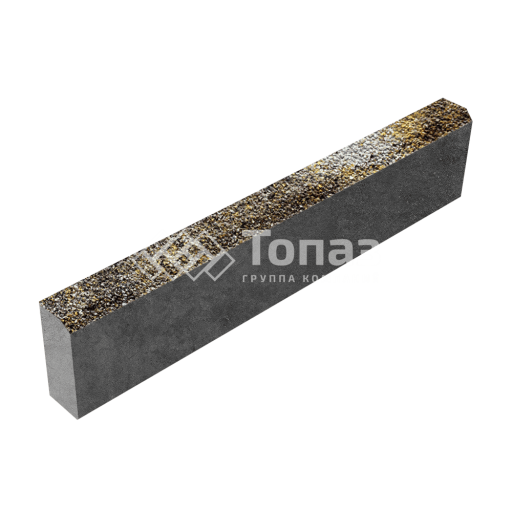 Камень бортовой БР 100.20.8, агат желтый с мраморной крошкой