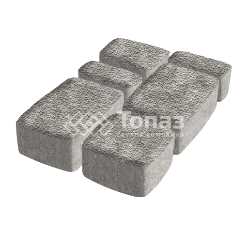 Тротуарная плитка Классико, неаполь с мраморной крошкой, 4 см