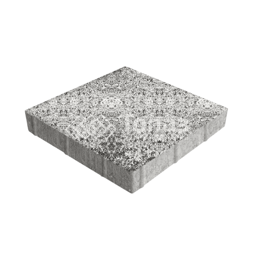 Тротуарная плитка Квадрат 500х500х70, аляска белая