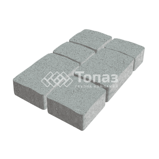 Тротуарная плитка Старый город, серая, 4 см