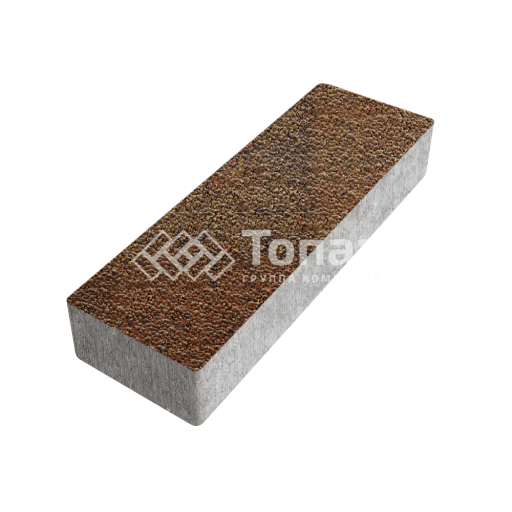 Тротуарная плитка 300х100х60, джафар оранжевый с гранитной крошкой