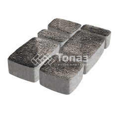 Тротуарная плитка Классико, агат коричневый с гранитной крошкой, 4 см