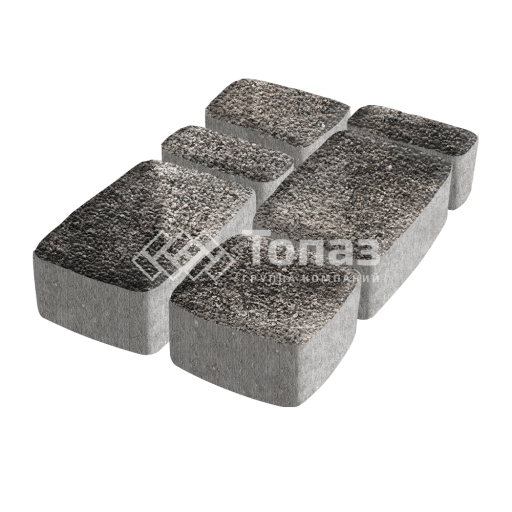 Тротуарная плитка Классико, агат коричневый с гранитной крошкой, 4 см