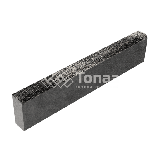 Камень бортовой БР 100.20.8, агат коричневый с мраморной крошкой