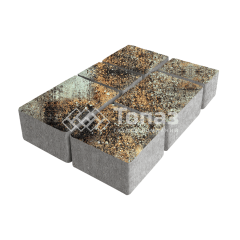 Тротуарная плитка Лэндхаус, агат кофейный, 6 см