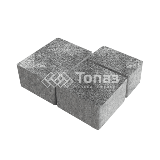 Тротуарная плитка Лэндхаус, антрацит на камне, 4 см