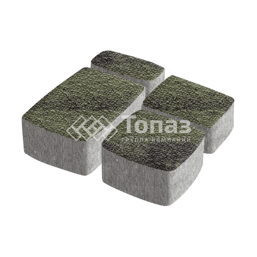 Тротуарная плитка Классико, янтарь с мраморной крошкой, 4 см