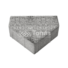 Тротуарная плитка Тиара, аляска белая с мраморной крошкой, 6 см