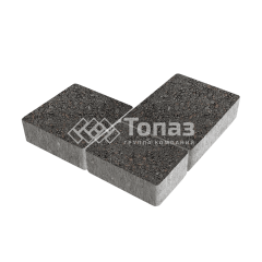 Тротуарная плитка Новый город, джафар черный, 6 см