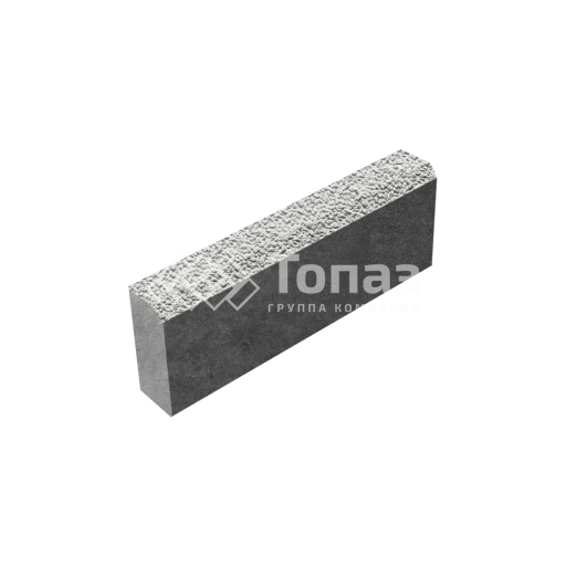 Камень бортовой БР 50.20.8, белый с гранитной крошкой